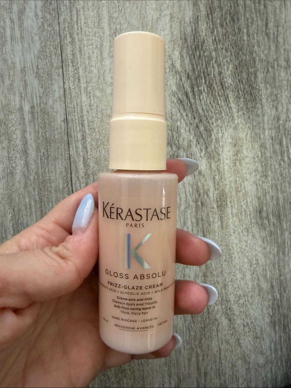 Gloss Absolu Frizz-Glaze Cream mini retail $30